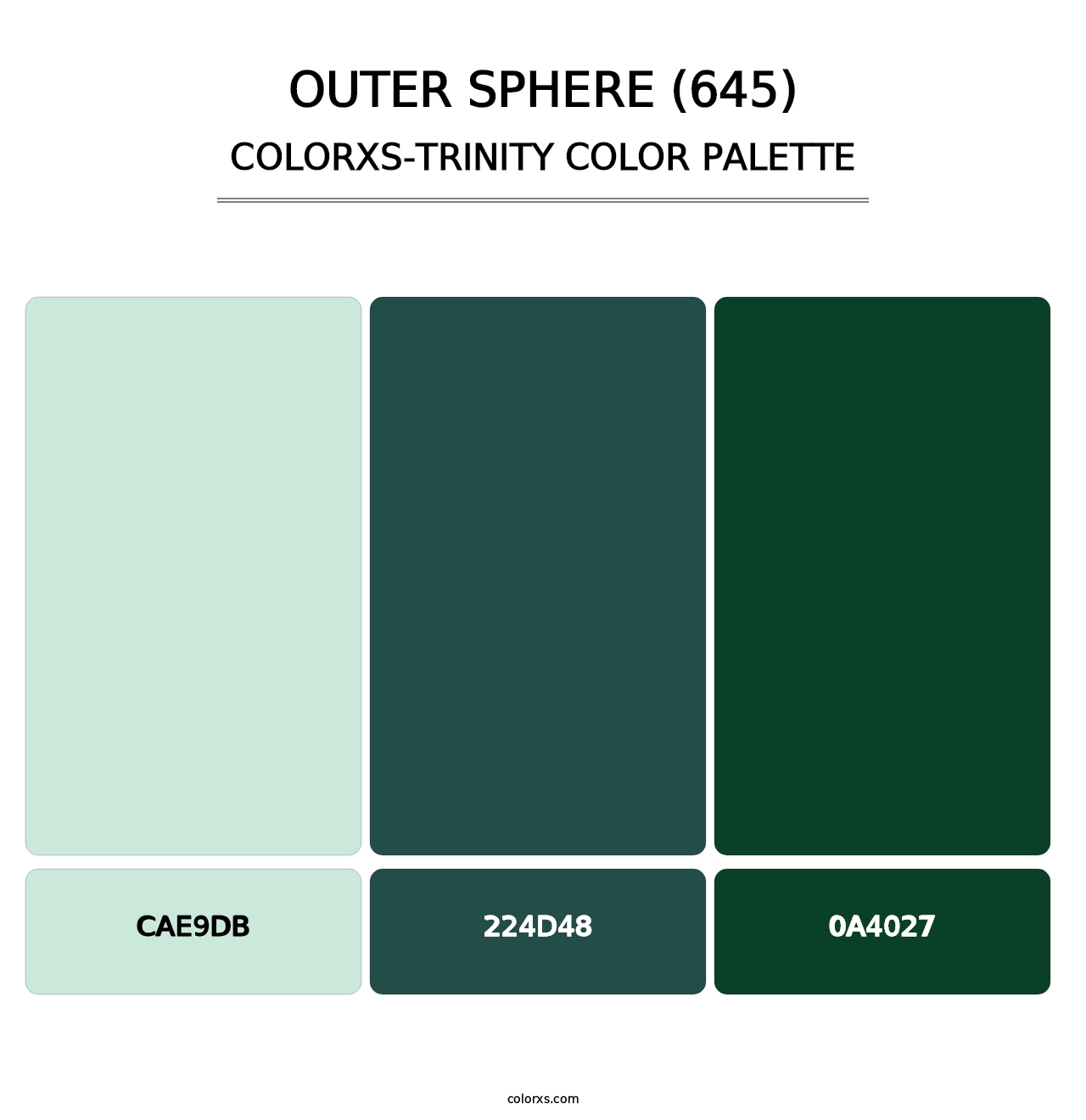 Outer Sphere (645) - Colorxs Trinity Palette