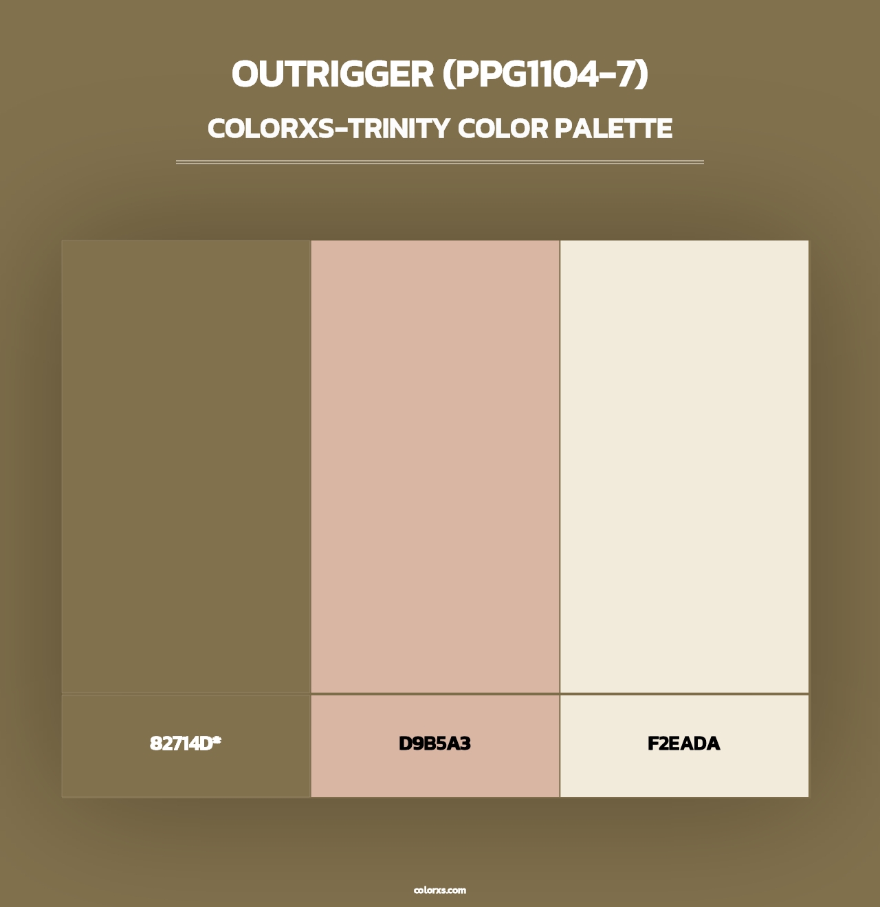 Outrigger (PPG1104-7) - Colorxs Trinity Palette