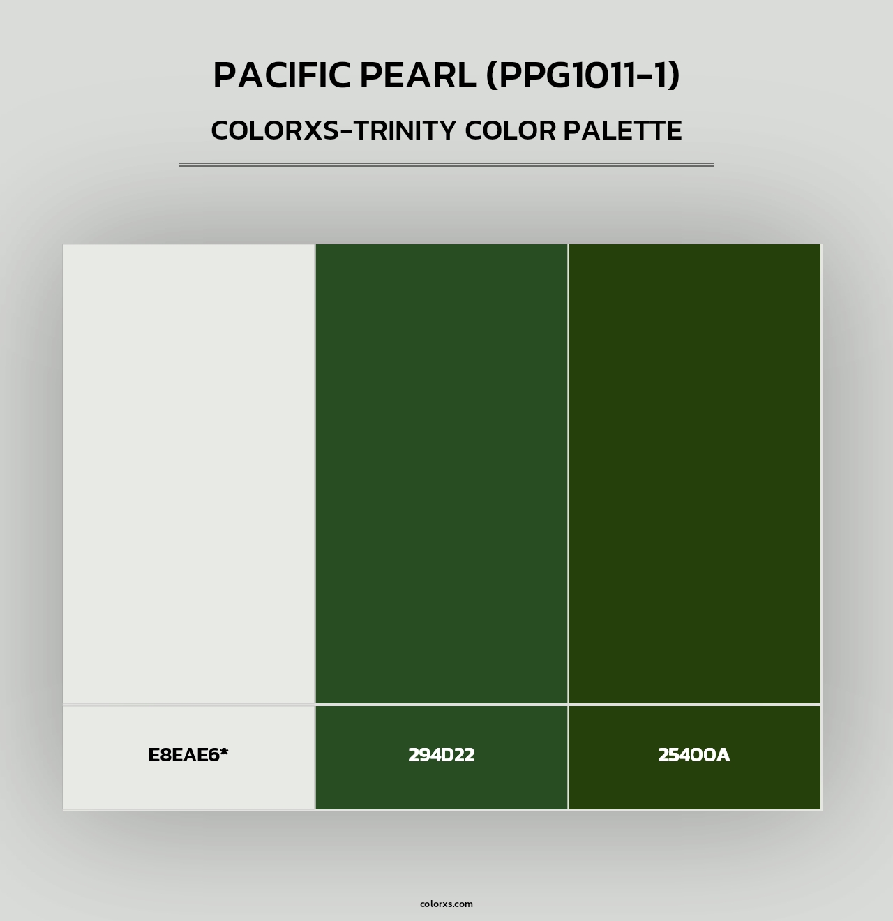 Pacific Pearl (PPG1011-1) - Colorxs Trinity Palette