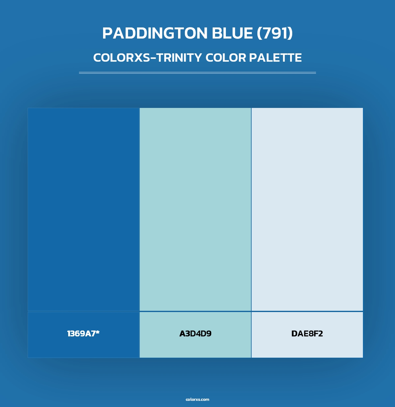 Paddington Blue (791) - Colorxs Trinity Palette