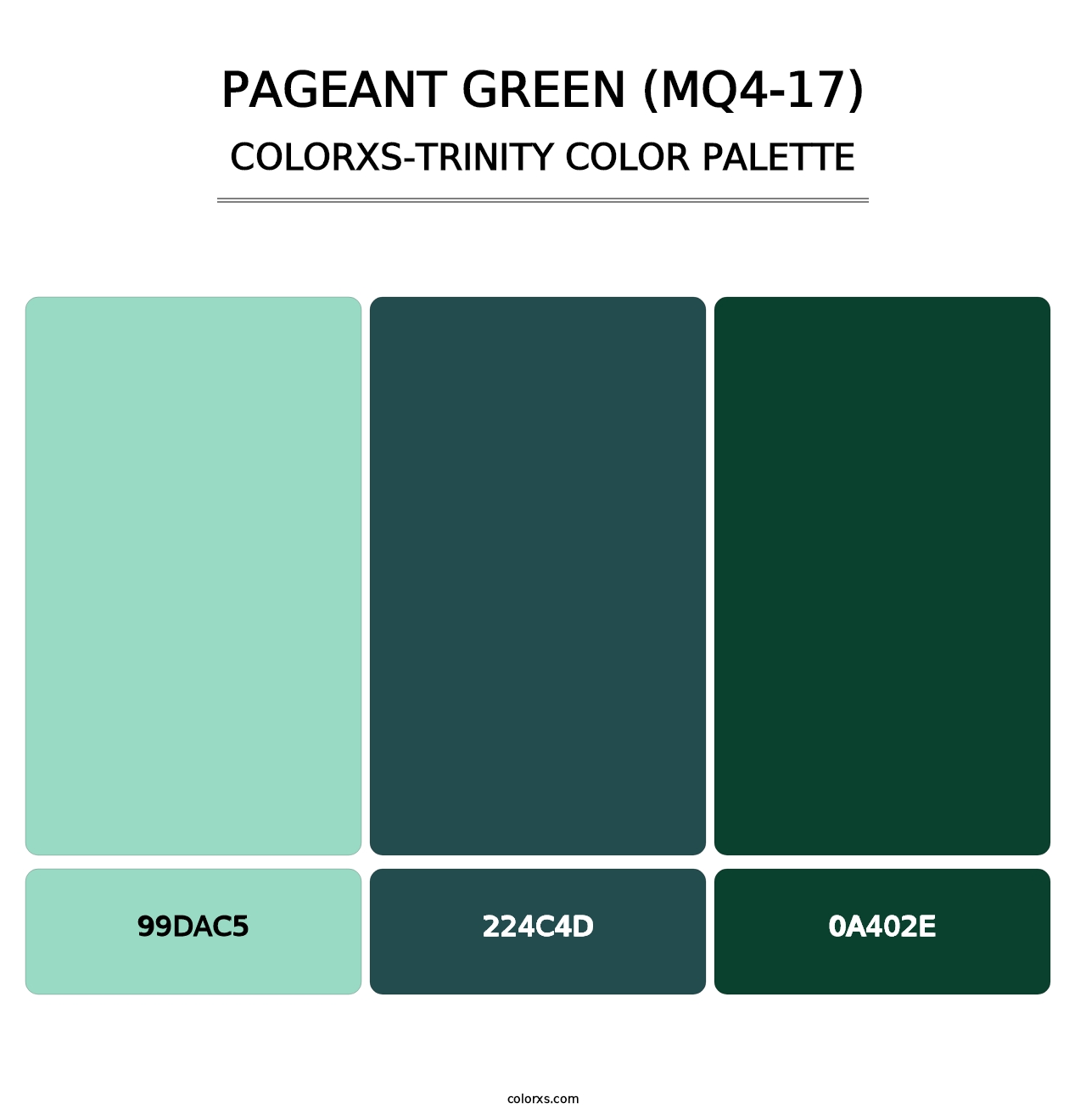 Pageant Green (MQ4-17) - Colorxs Trinity Palette