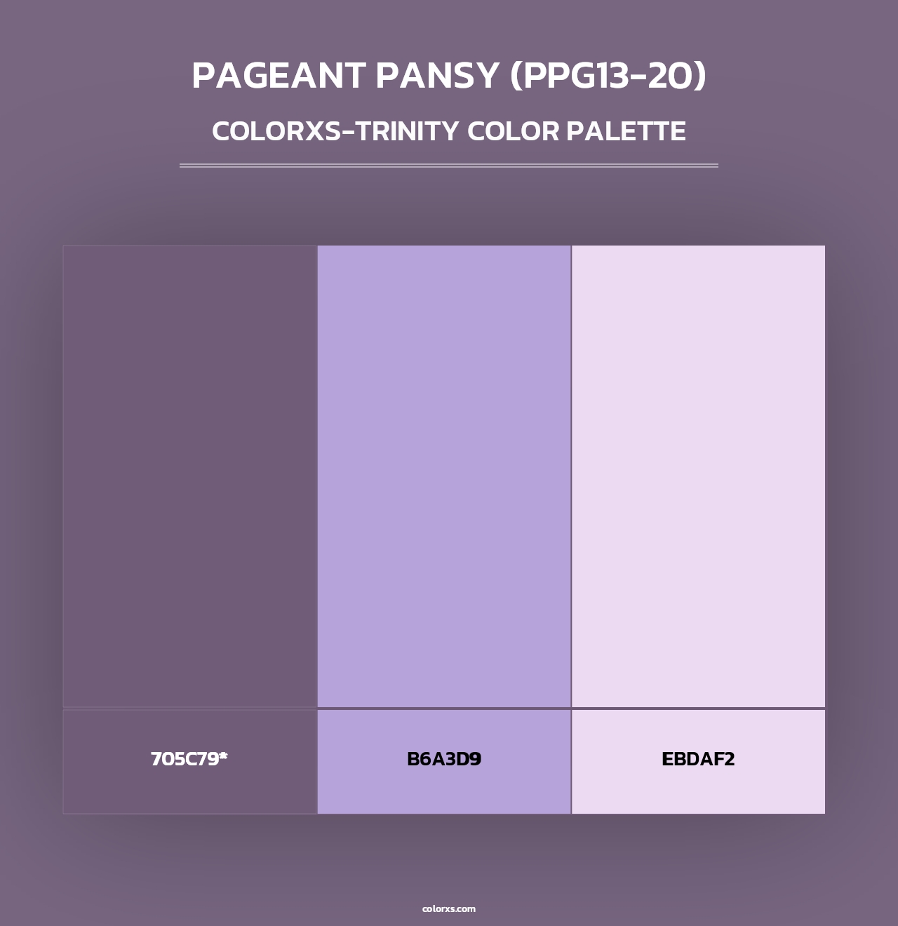 Pageant Pansy (PPG13-20) - Colorxs Trinity Palette