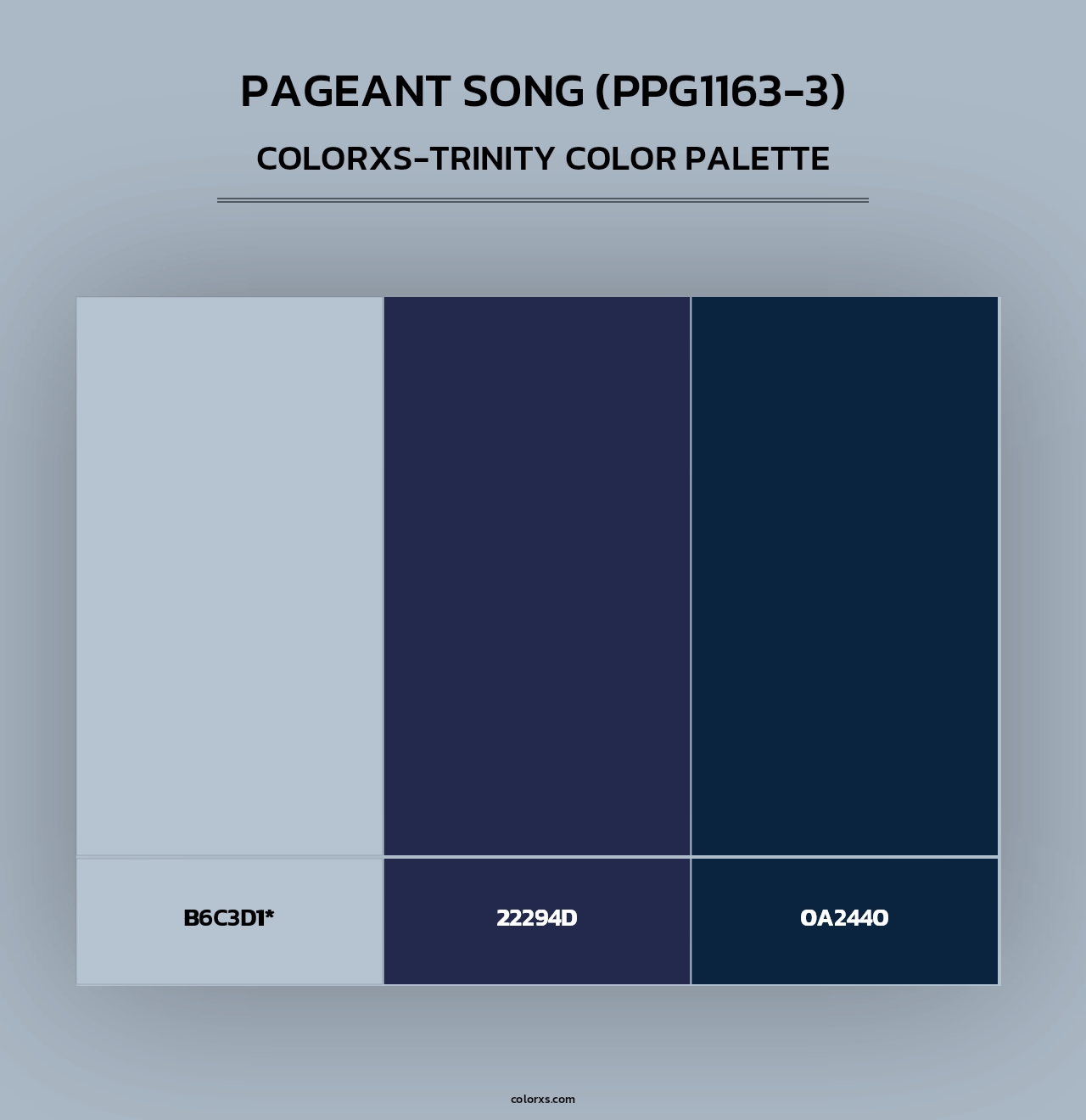 Pageant Song (PPG1163-3) - Colorxs Trinity Palette