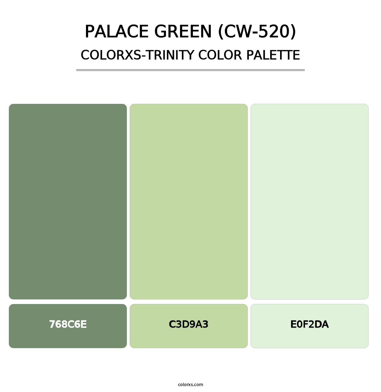 Palace Green (CW-520) - Colorxs Trinity Palette