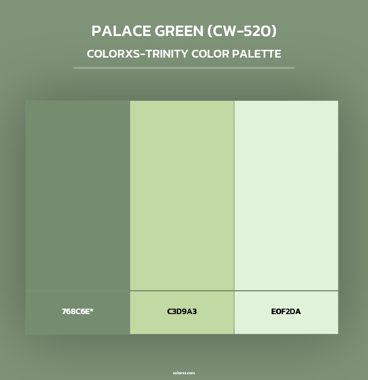 Palace Green (CW-520) - Colorxs Trinity Palette