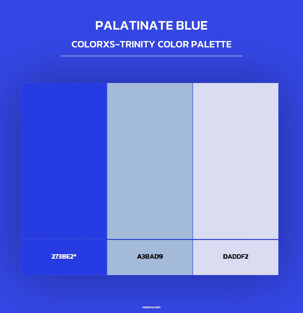 Palatinate Blue - Colorxs Trinity Palette