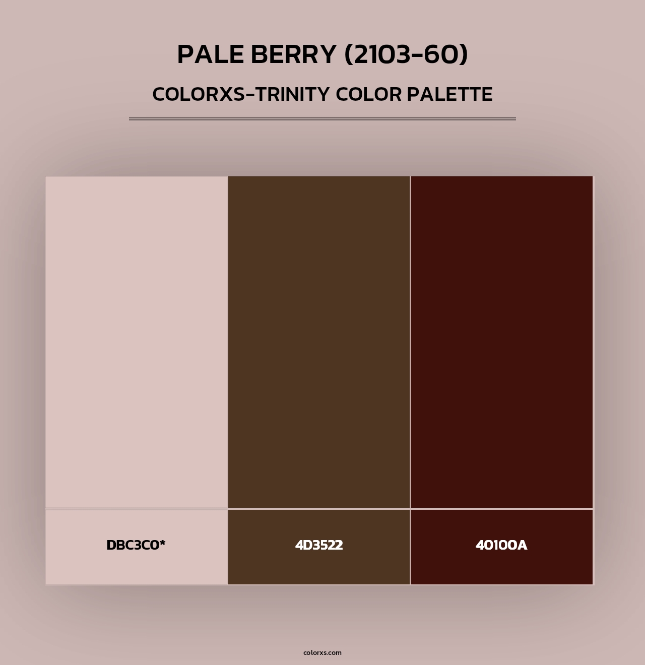 Pale Berry (2103-60) - Colorxs Trinity Palette