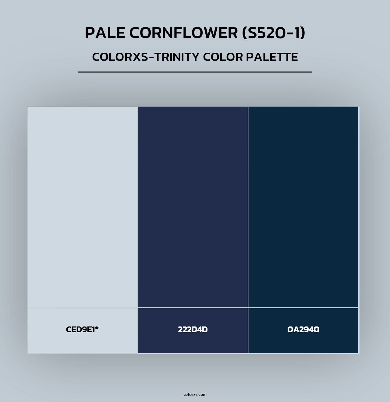 Pale Cornflower (S520-1) - Colorxs Trinity Palette