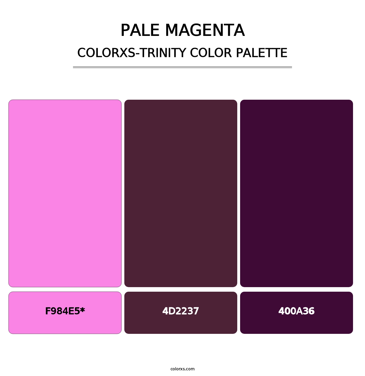 Pale Magenta - Colorxs Trinity Palette