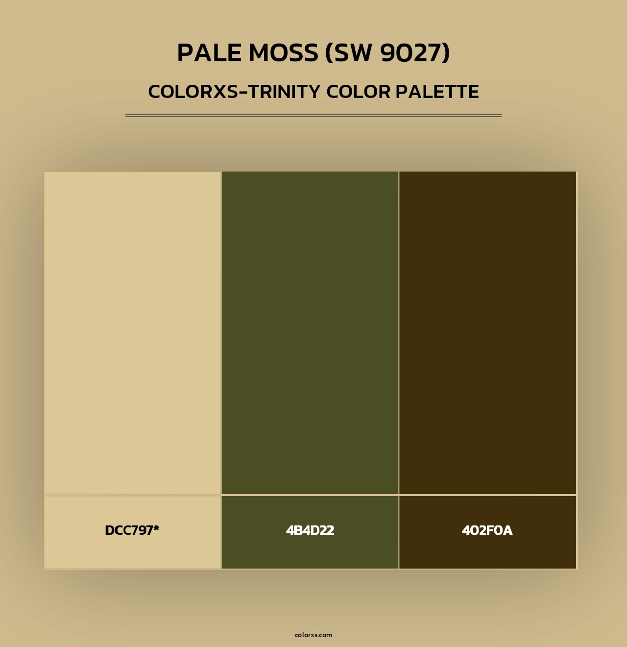 Pale Moss (SW 9027) - Colorxs Trinity Palette