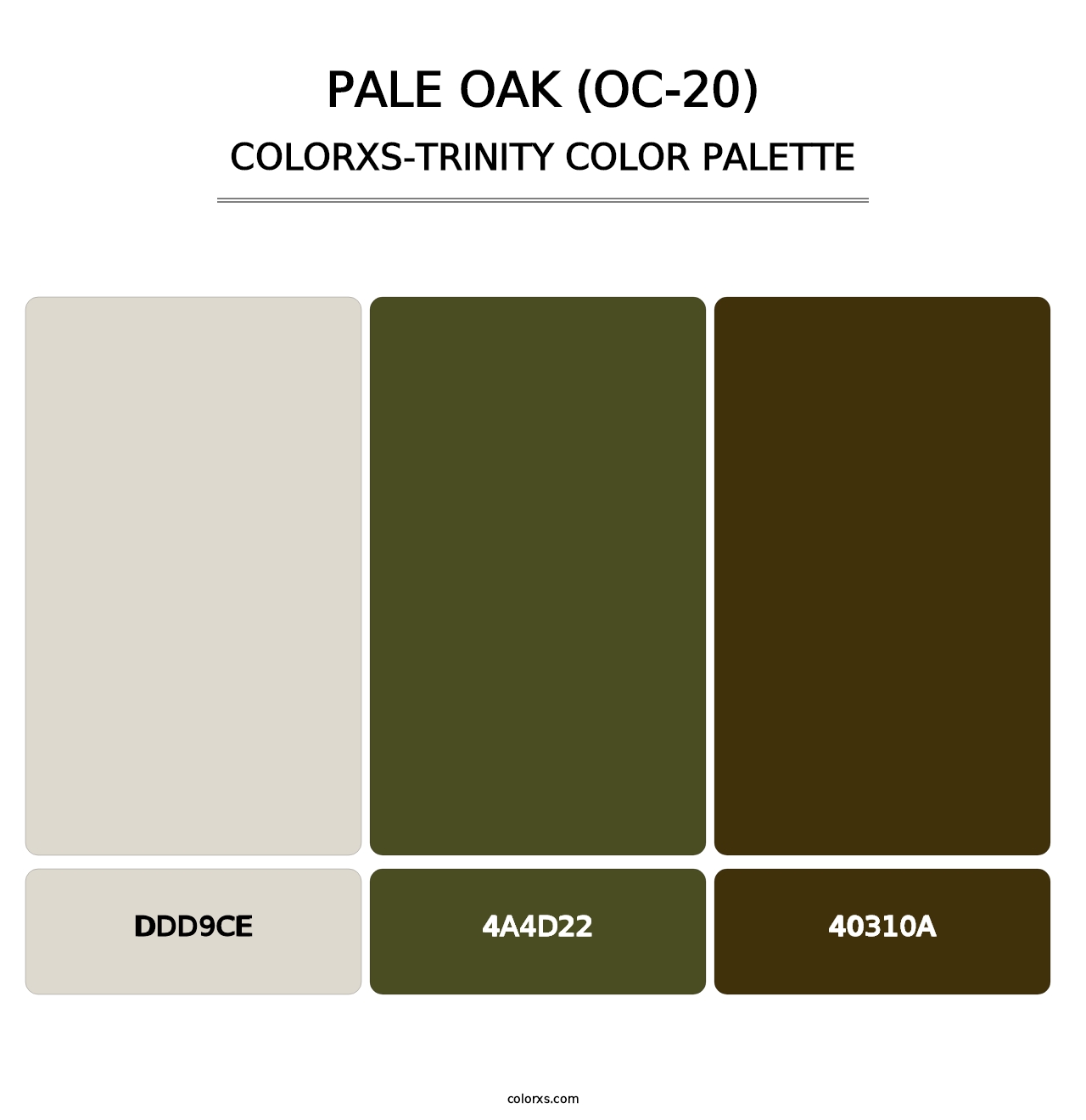 Pale Oak (OC-20) - Colorxs Trinity Palette