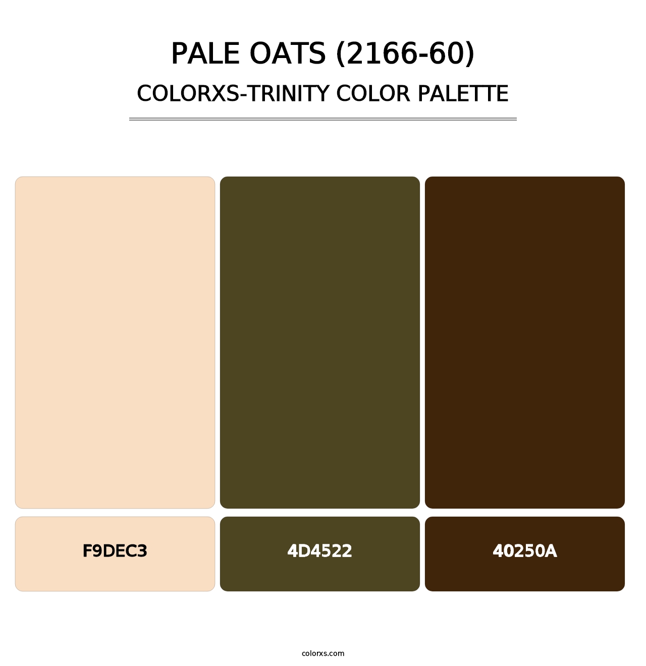 Pale Oats (2166-60) - Colorxs Trinity Palette