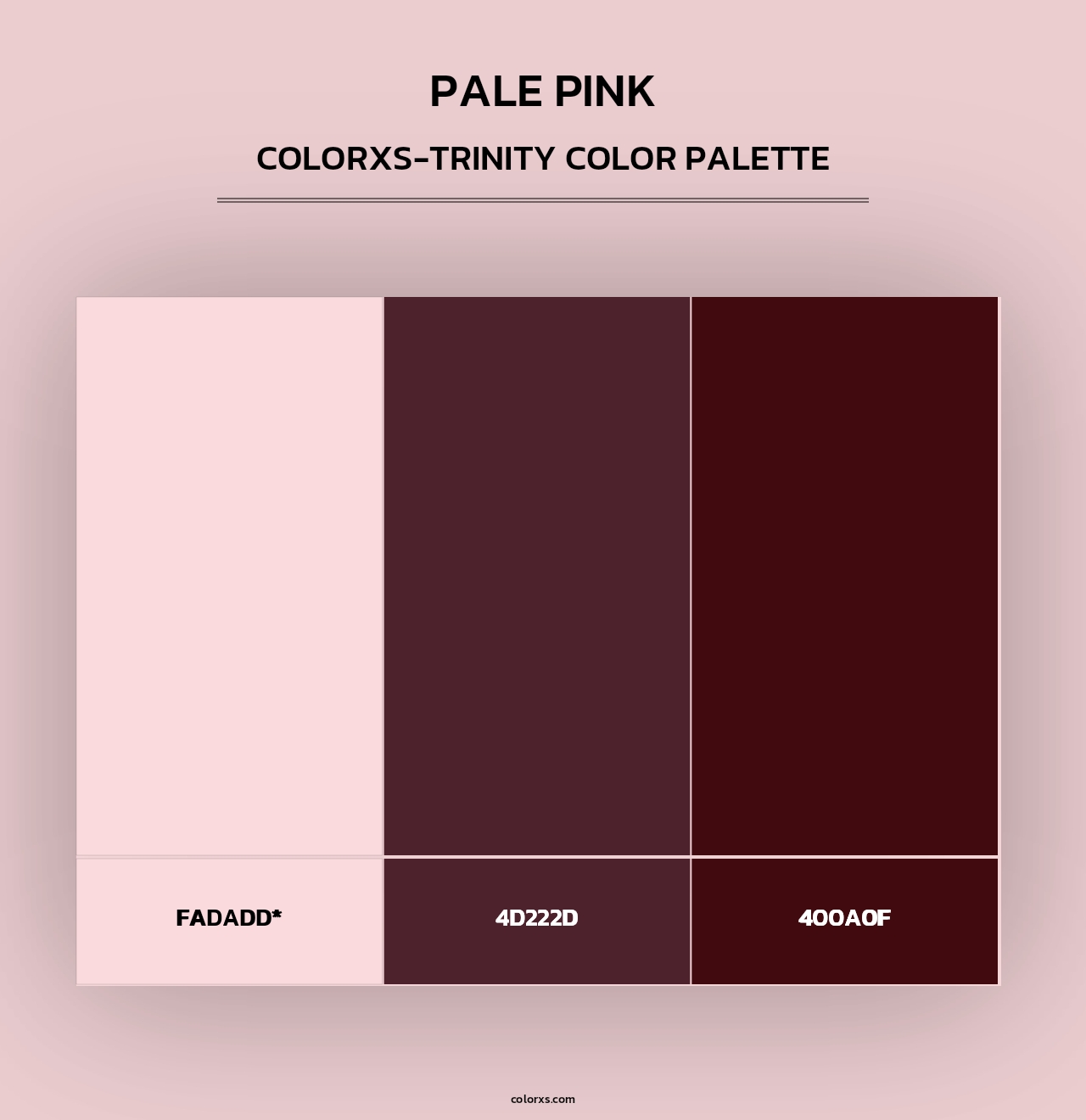 Pale Pink - Colorxs Trinity Palette
