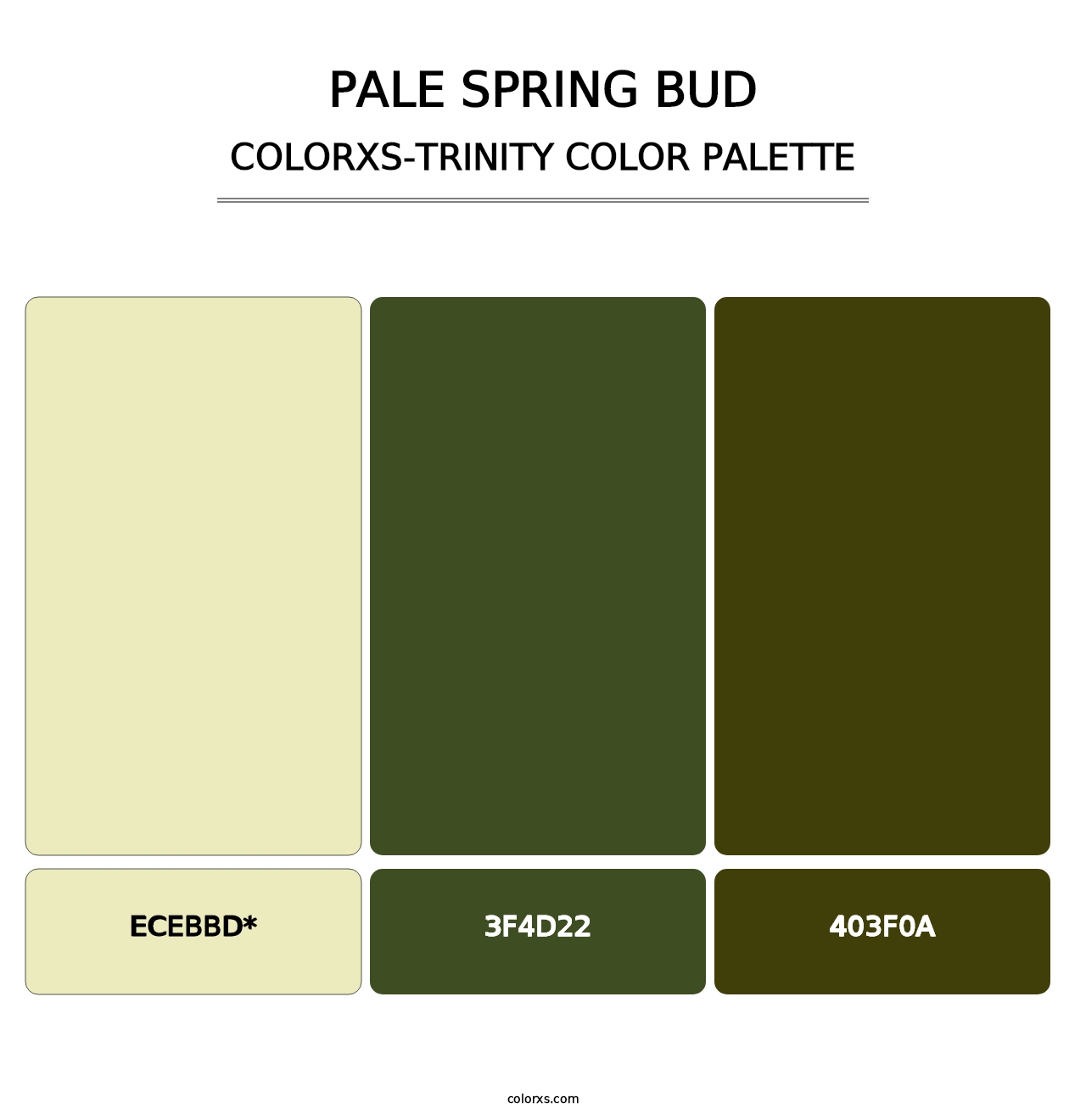 Pale Spring Bud - Colorxs Trinity Palette