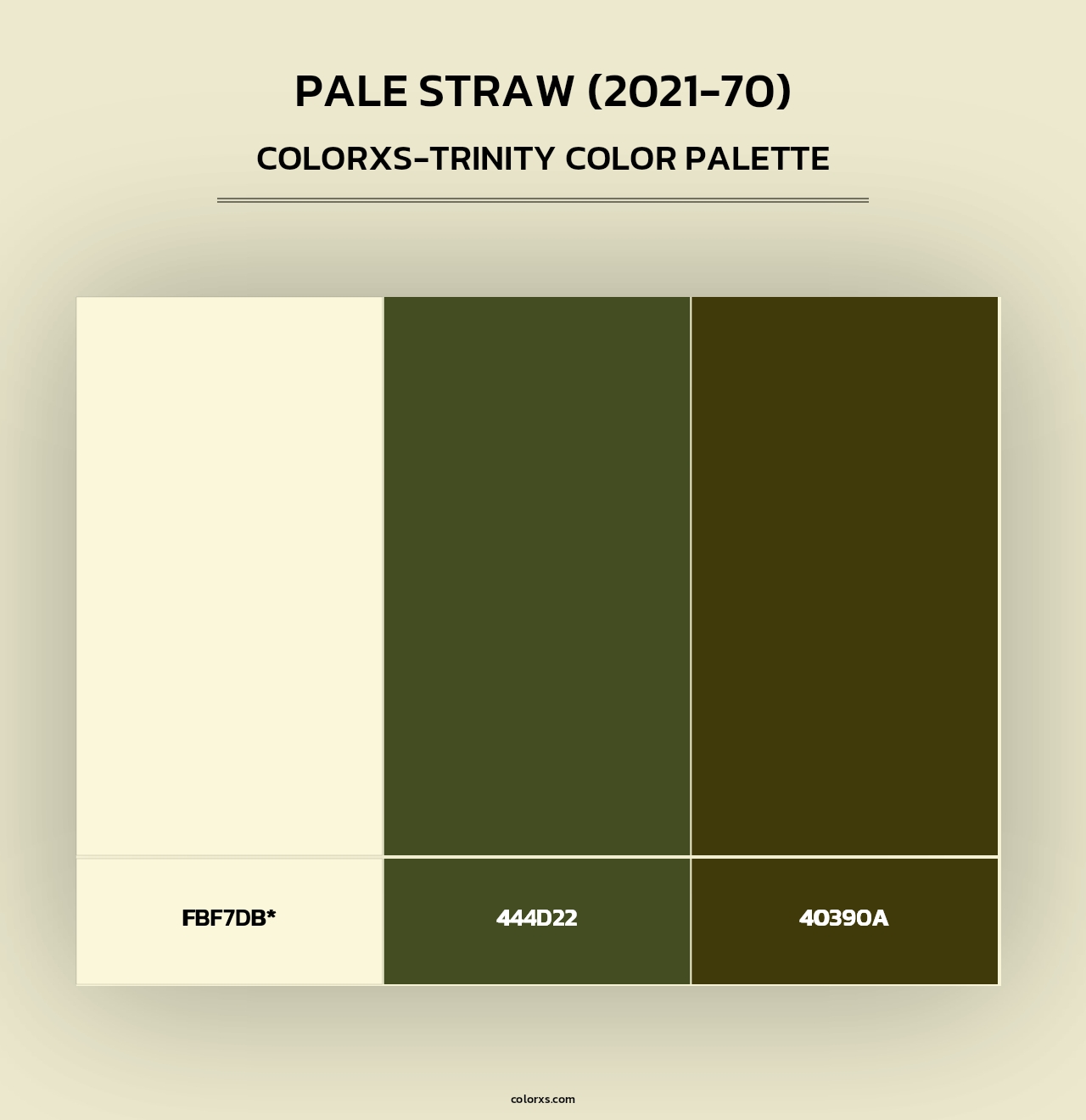 Pale Straw (2021-70) - Colorxs Trinity Palette
