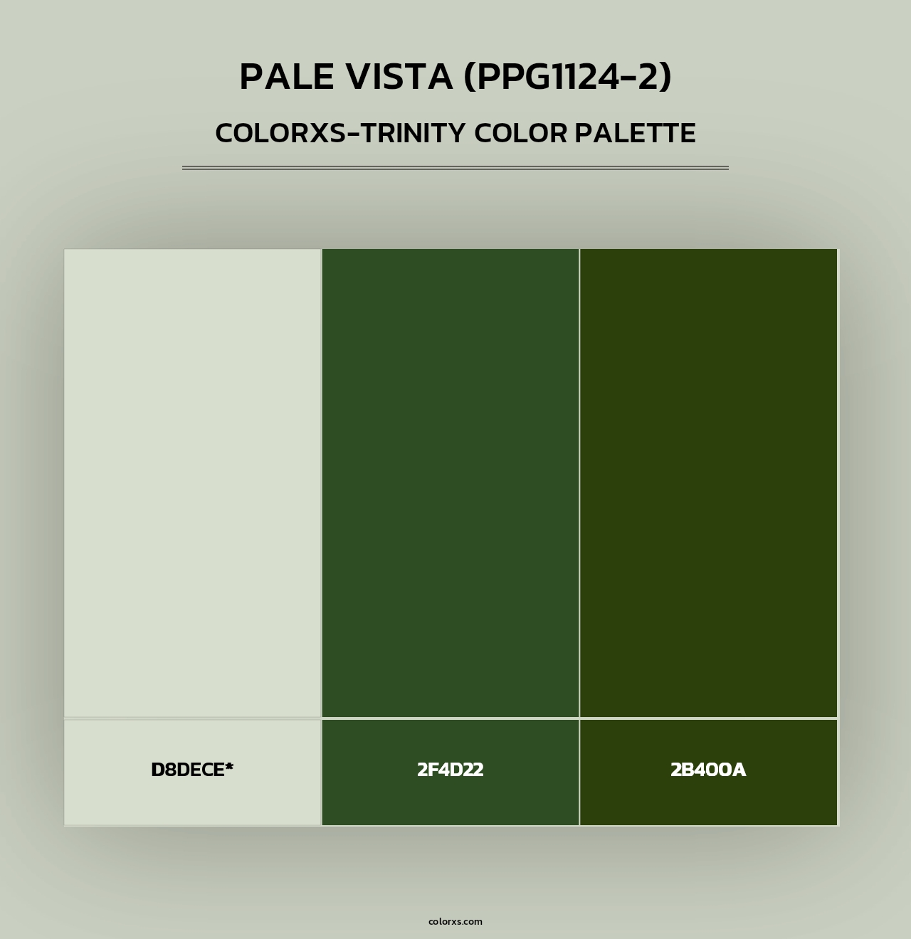 Pale Vista (PPG1124-2) - Colorxs Trinity Palette