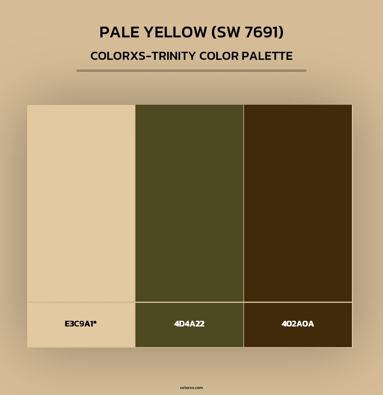 Pale Yellow (SW 7691) - Colorxs Trinity Palette