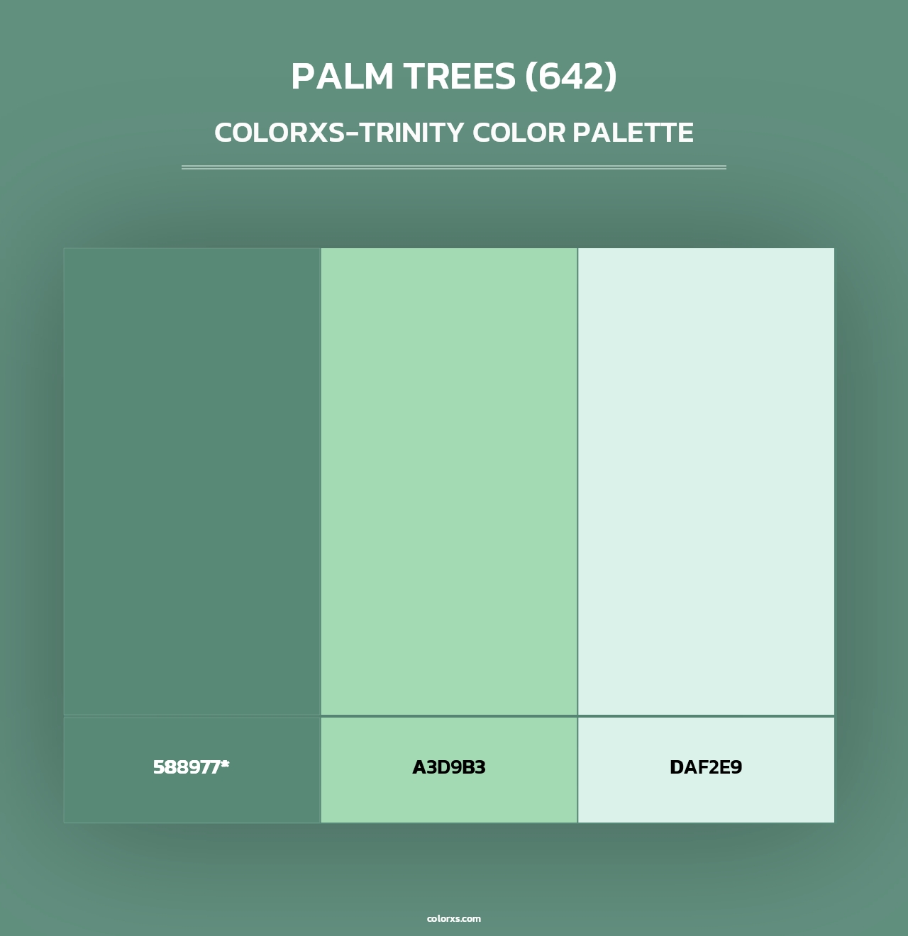 Palm Trees (642) - Colorxs Trinity Palette