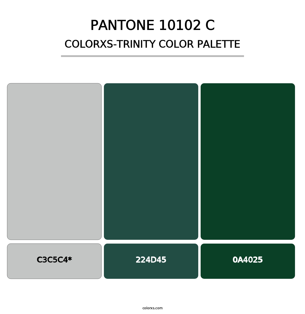 PANTONE 10102 C - Colorxs Trinity Palette