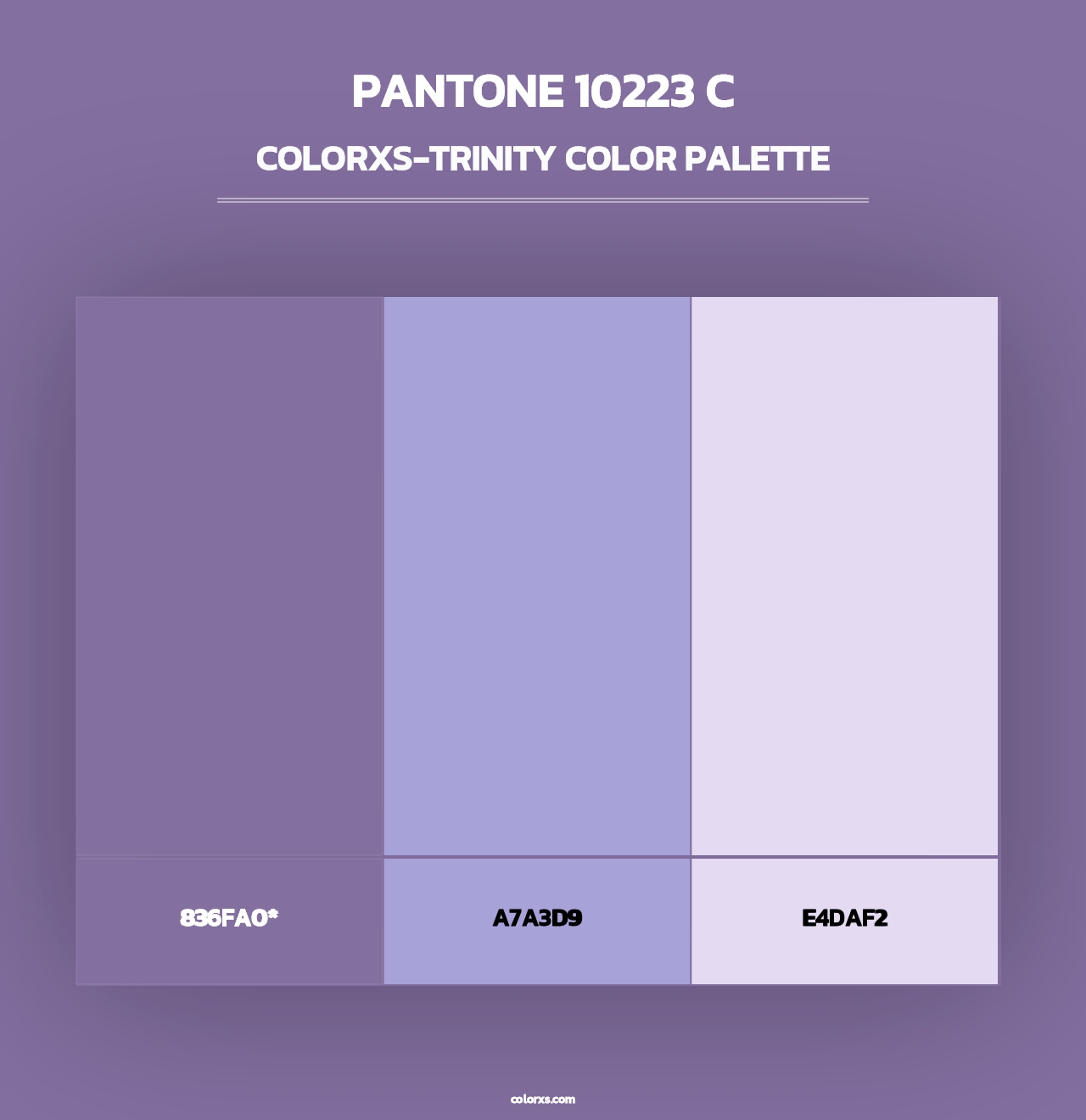 PANTONE 10223 C - Colorxs Trinity Palette