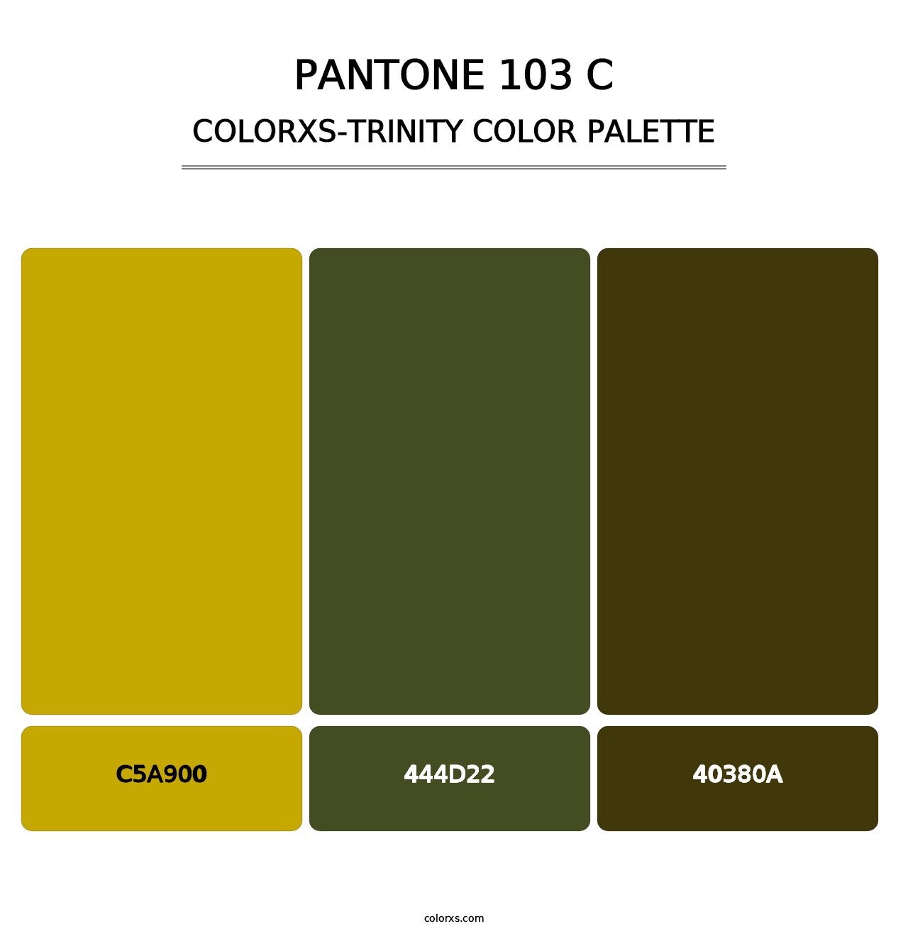 PANTONE 103 C - Colorxs Trinity Palette