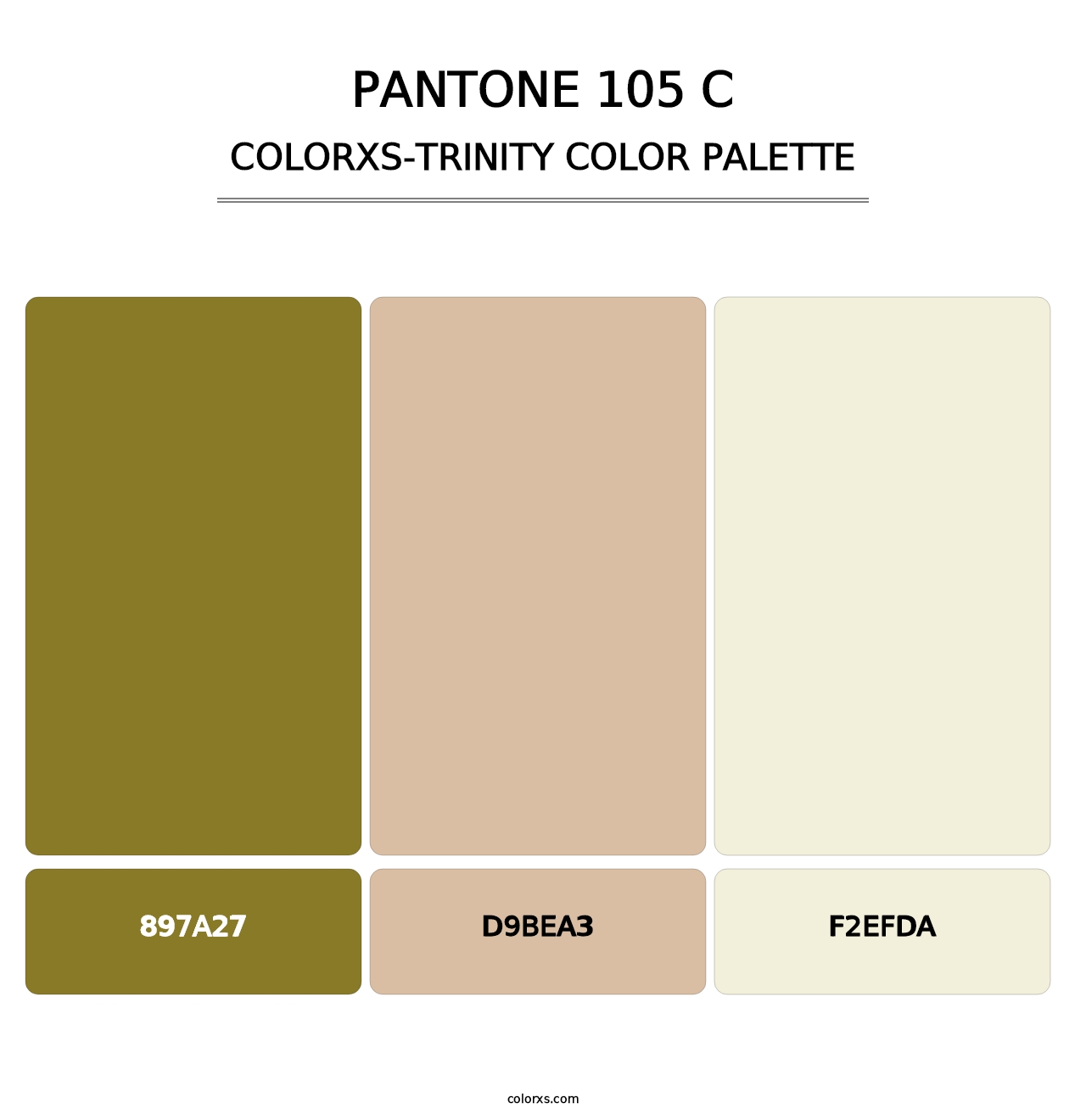 PANTONE 105 C - Colorxs Trinity Palette