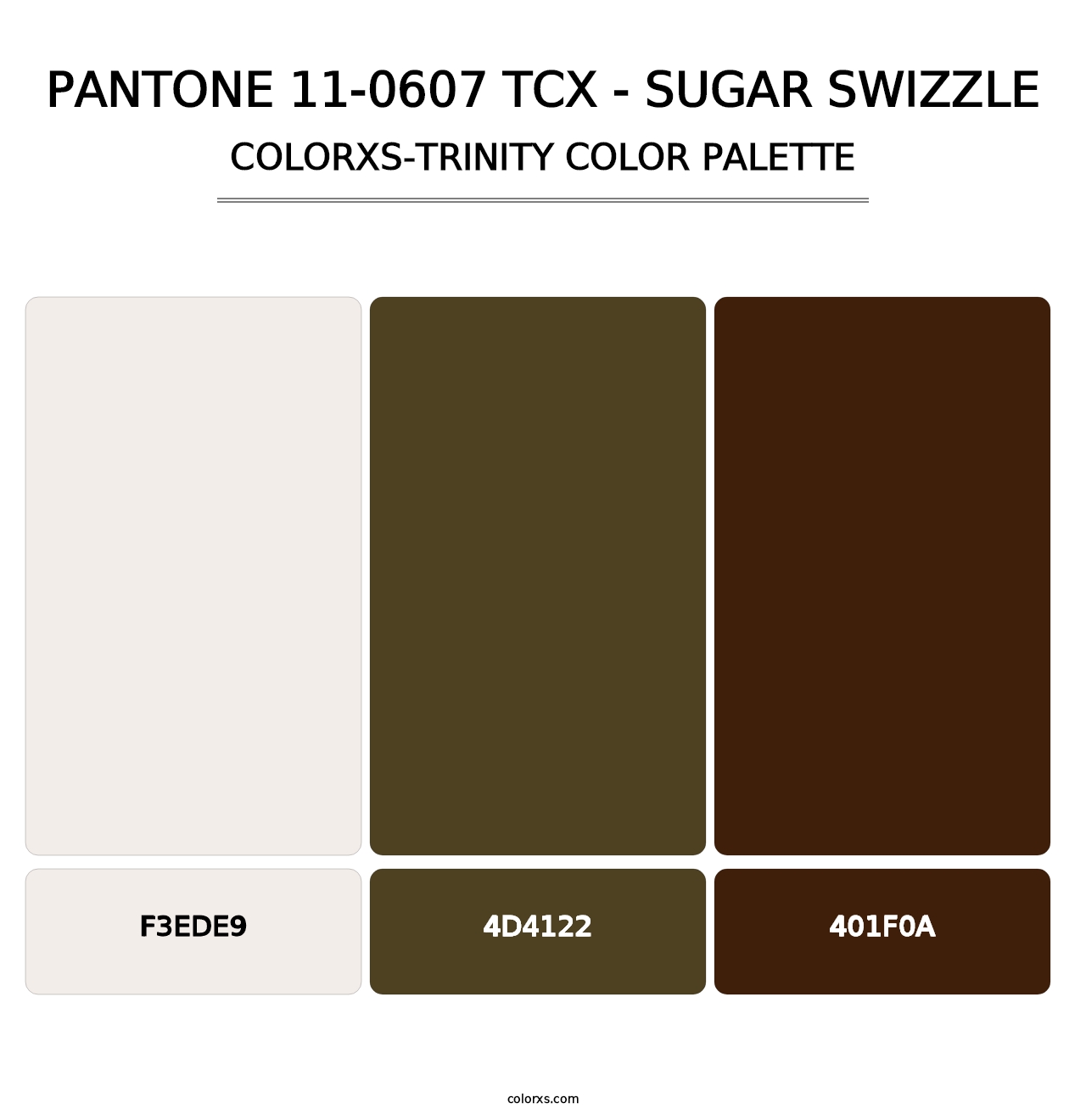 PANTONE 11-0607 TCX - Sugar Swizzle - Colorxs Trinity Palette