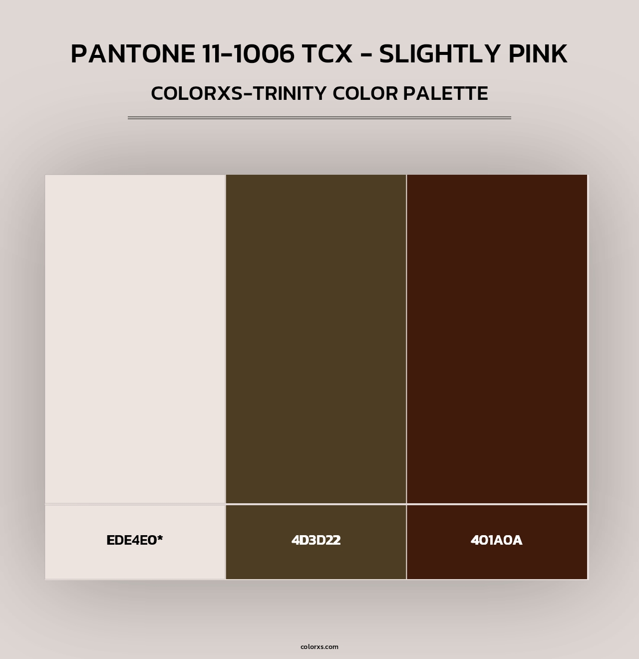 PANTONE 11-1006 TCX - Slightly Pink - Colorxs Trinity Palette