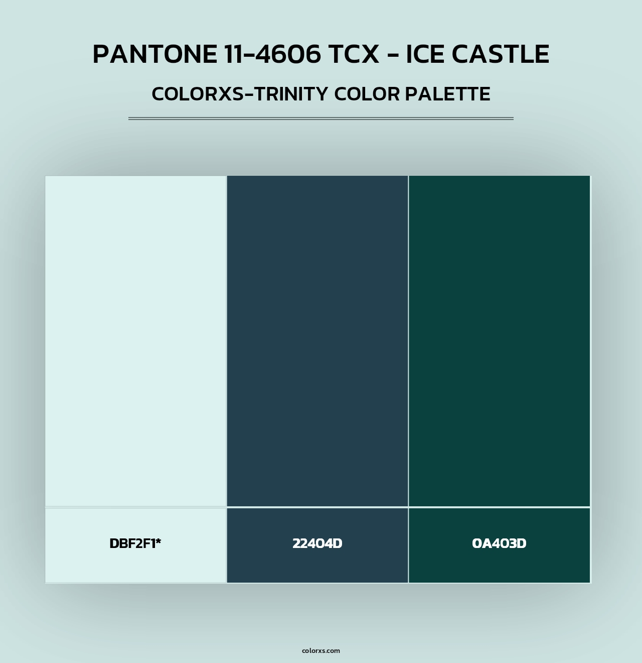 PANTONE 11-4606 TCX - Ice Castle - Colorxs Trinity Palette
