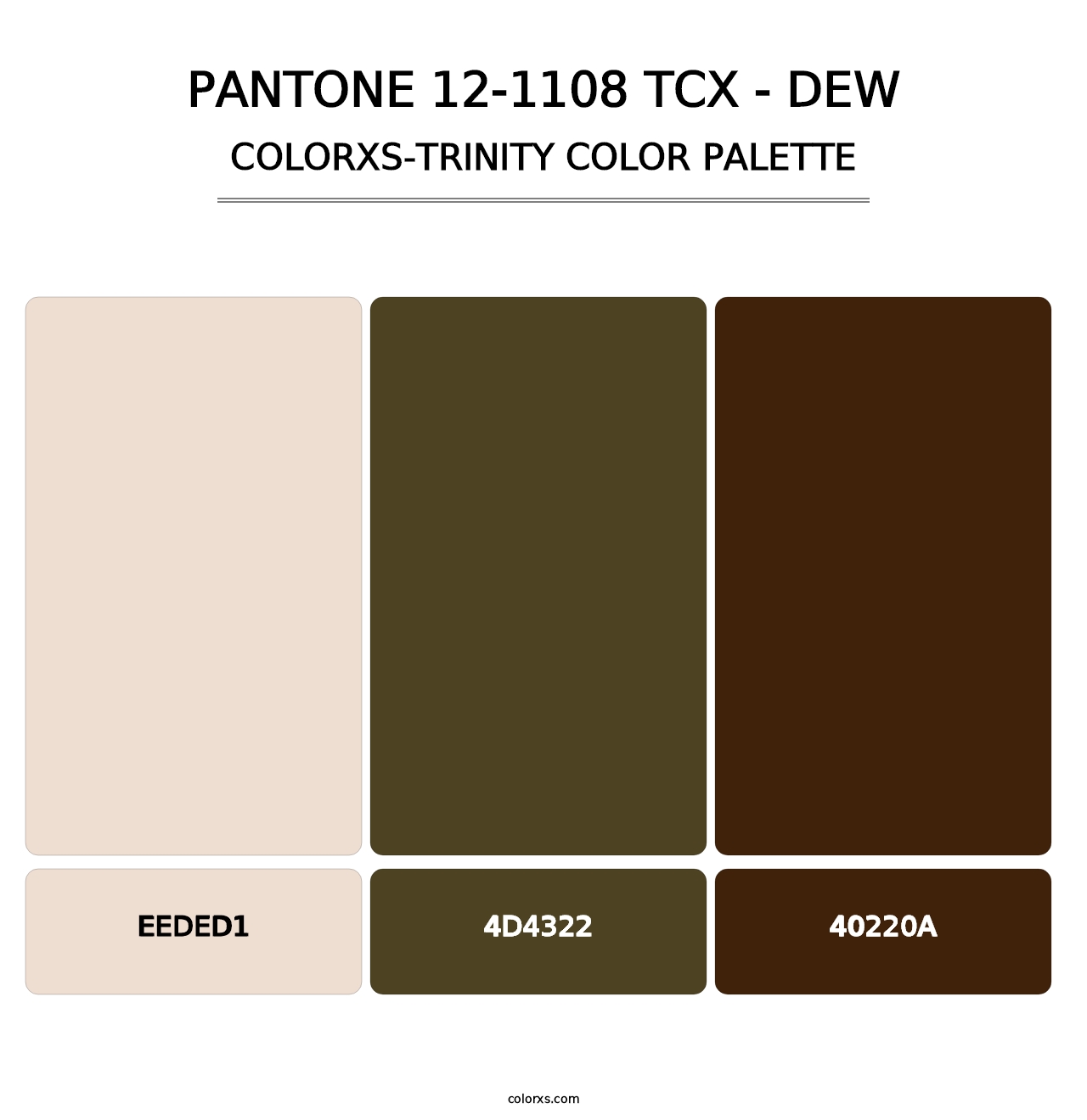 PANTONE 12-1108 TCX - Dew - Colorxs Trinity Palette