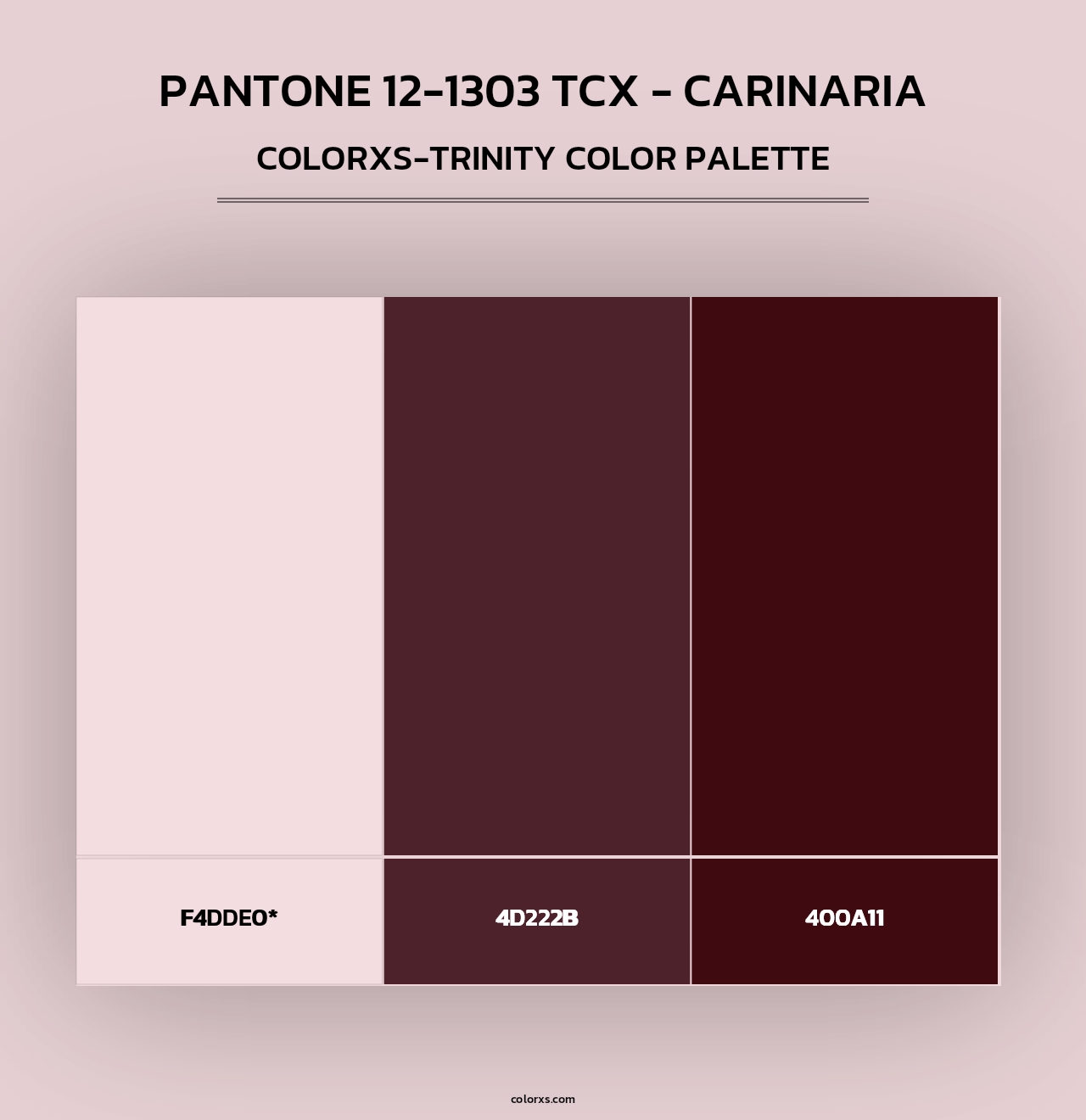 PANTONE 12-1303 TCX - Carinaria - Colorxs Trinity Palette