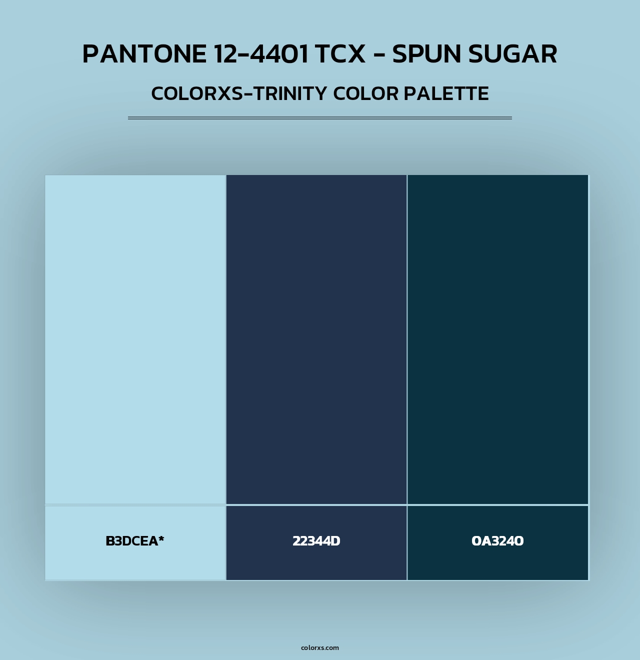 PANTONE 12-4401 TCX - Spun Sugar - Colorxs Trinity Palette