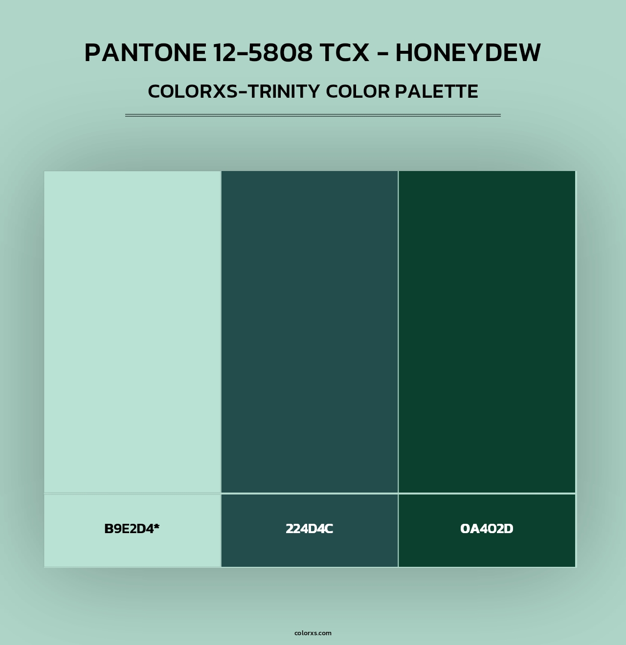 PANTONE 12-5808 TCX - Honeydew - Colorxs Trinity Palette