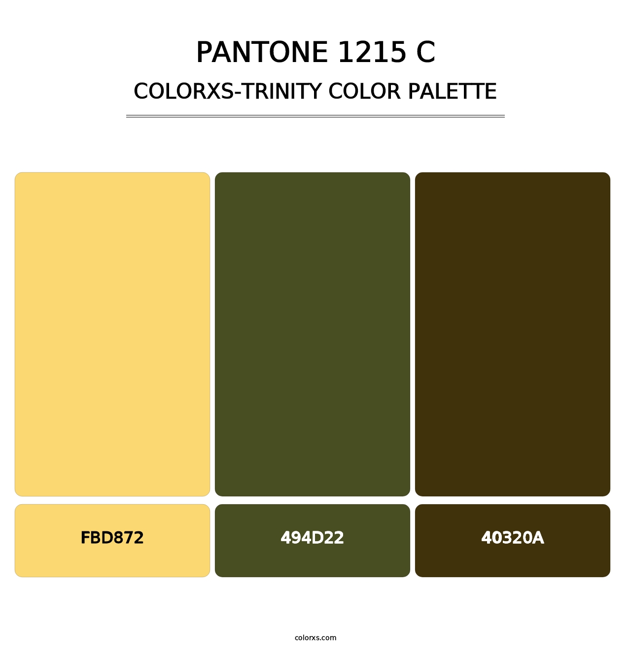 PANTONE 1215 C - Colorxs Trinity Palette