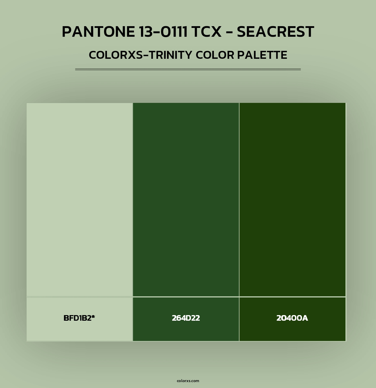 PANTONE 13-0111 TCX - Seacrest - Colorxs Trinity Palette