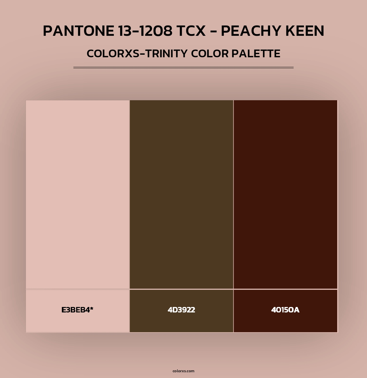PANTONE 13-1208 TCX - Peachy Keen - Colorxs Trinity Palette