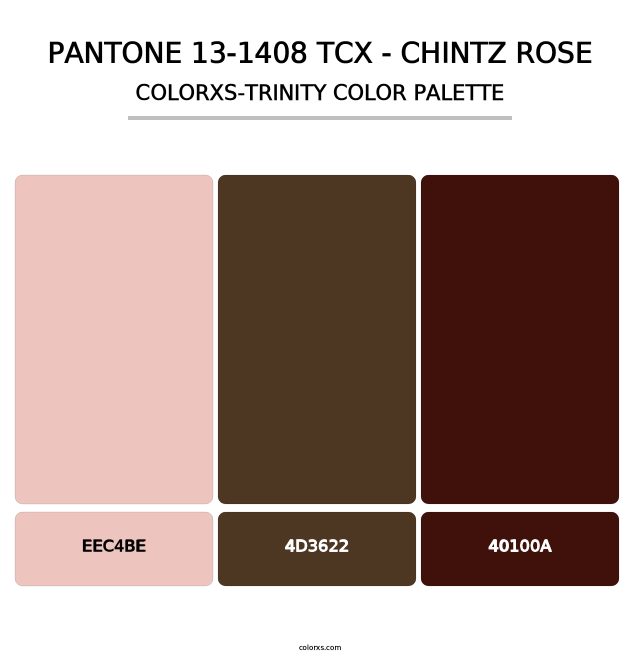PANTONE 13-1408 TCX - Chintz Rose - Colorxs Trinity Palette