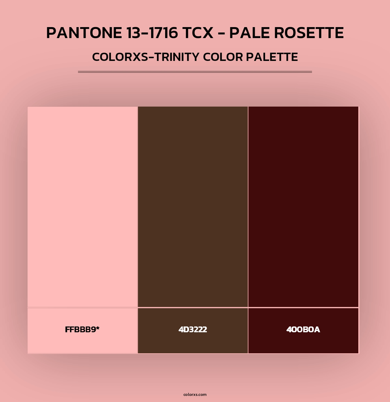PANTONE 13-1716 TCX - Pale Rosette - Colorxs Trinity Palette