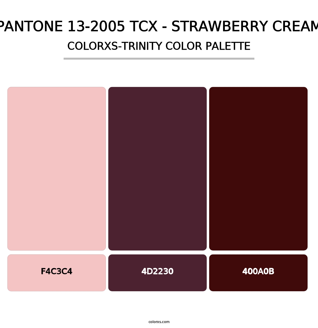 PANTONE 13-2005 TCX - Strawberry Cream - Colorxs Trinity Palette