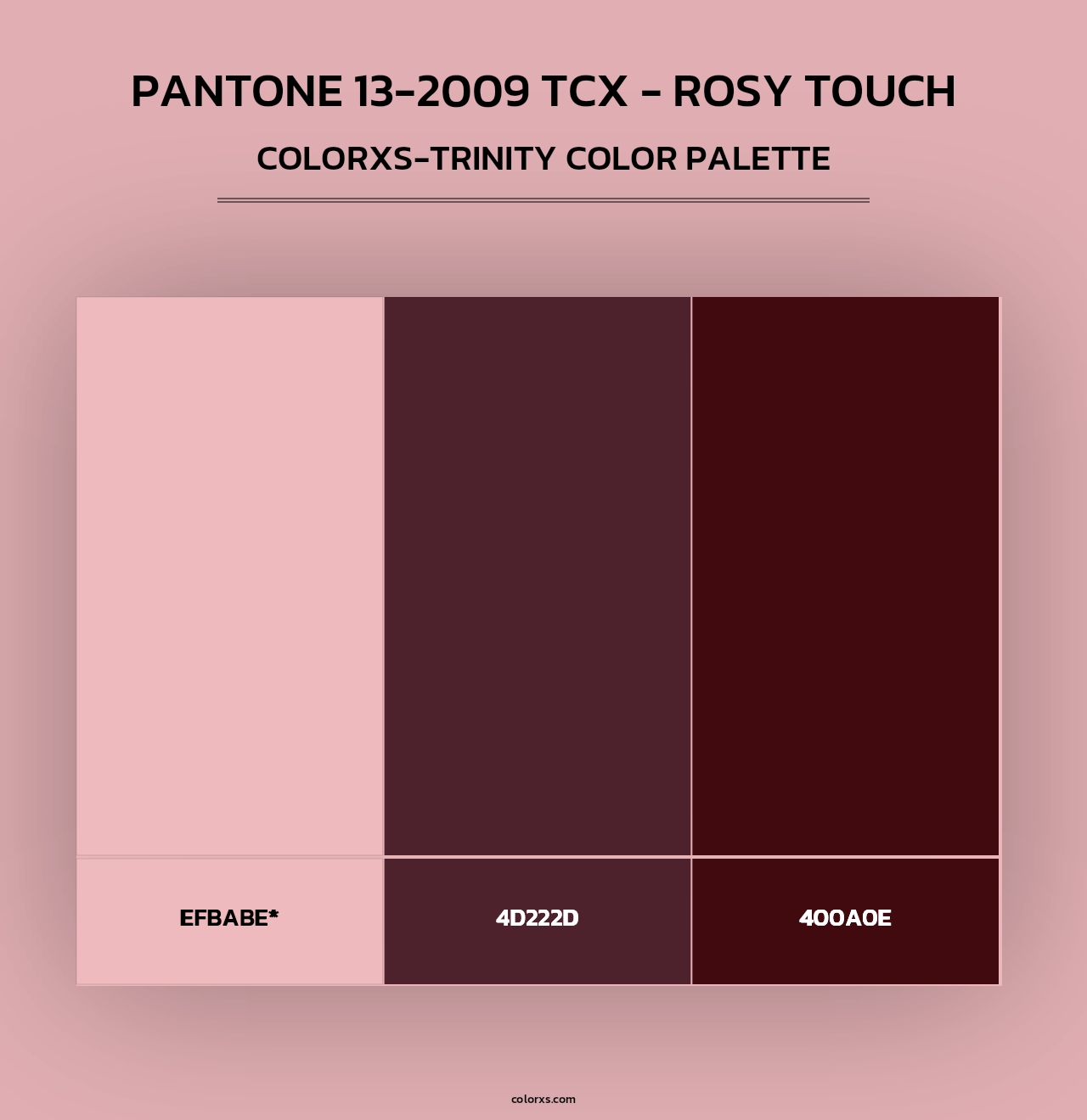 PANTONE 13-2009 TCX - Rosy Touch - Colorxs Trinity Palette