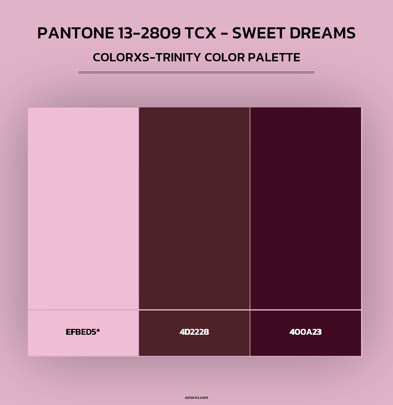 Pantone 13-2809 TCX - Sweet Dreams - Colorxs Trinity Palette