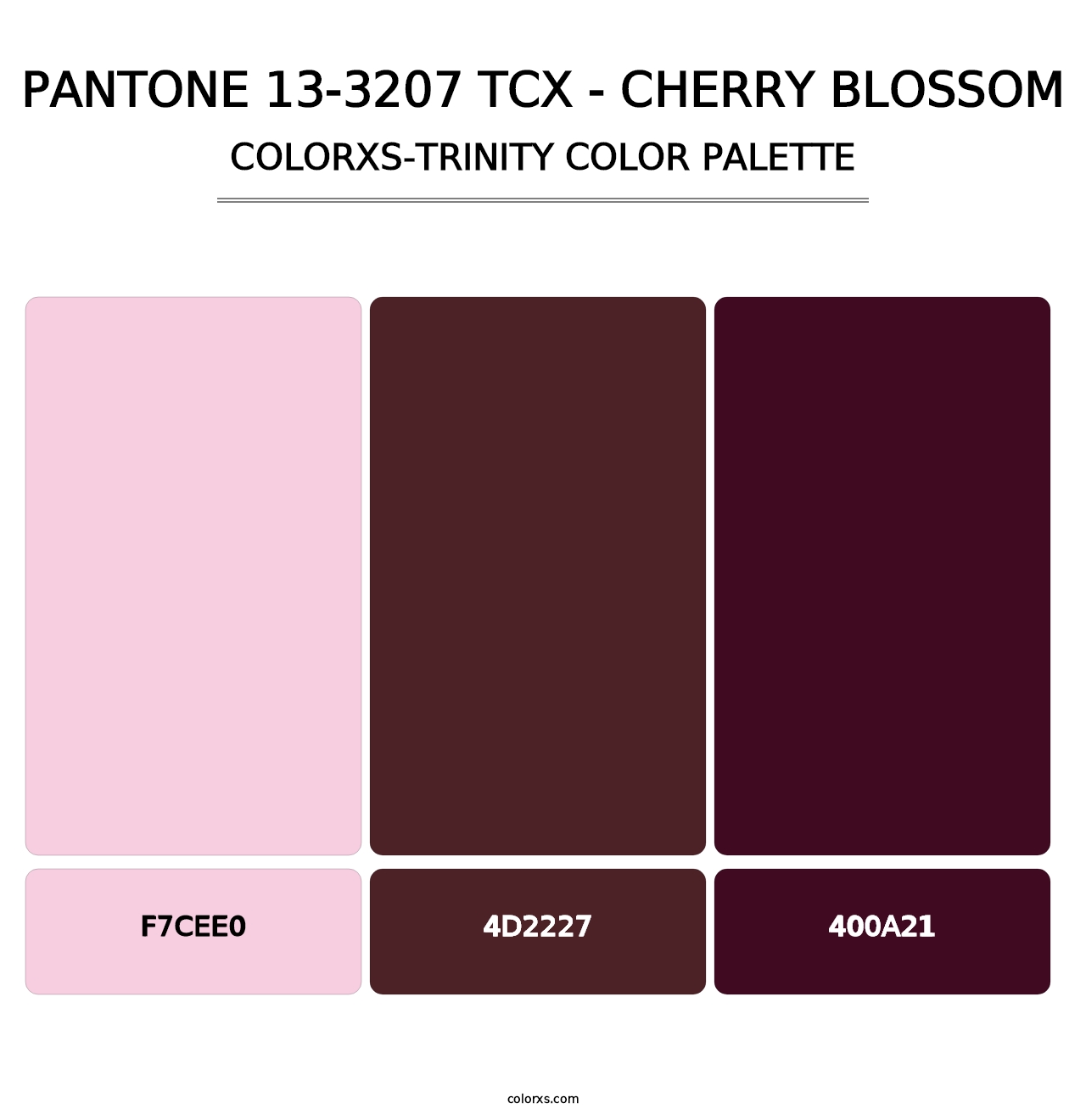 PANTONE 13-3207 TCX - Cherry Blossom - Colorxs Trinity Palette