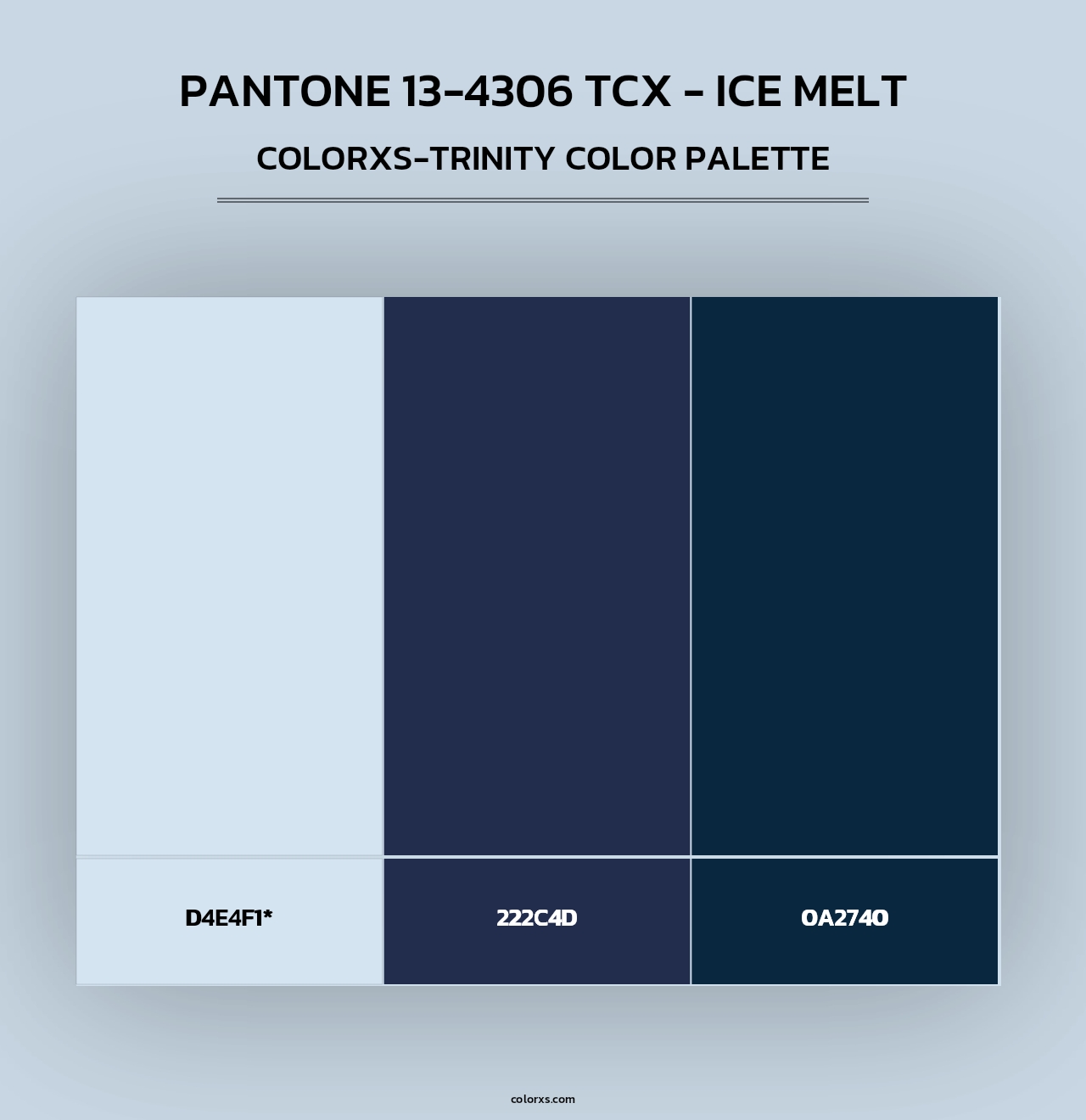 PANTONE 13-4306 TCX - Ice Melt - Colorxs Trinity Palette