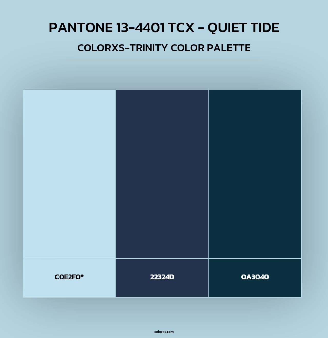 PANTONE 13-4401 TCX - Quiet Tide - Colorxs Trinity Palette