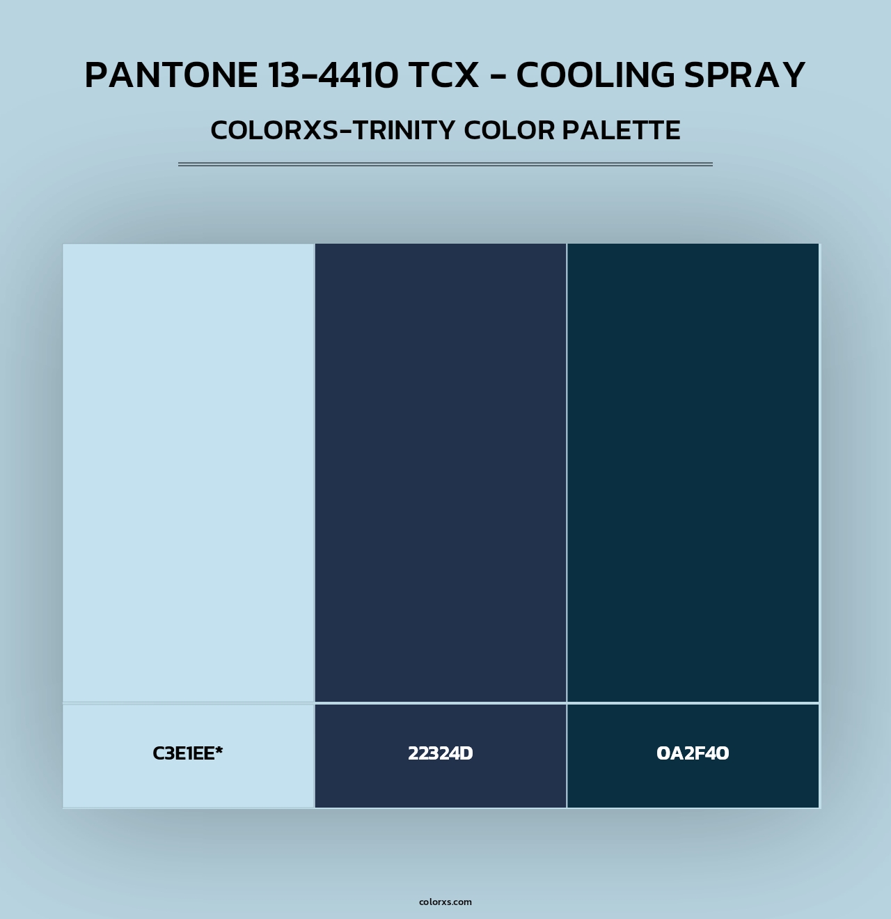 PANTONE 13-4410 TCX - Cooling Spray - Colorxs Trinity Palette