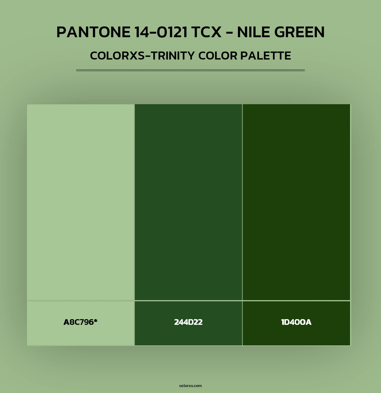 PANTONE 14-0121 TCX - Nile Green - Colorxs Trinity Palette