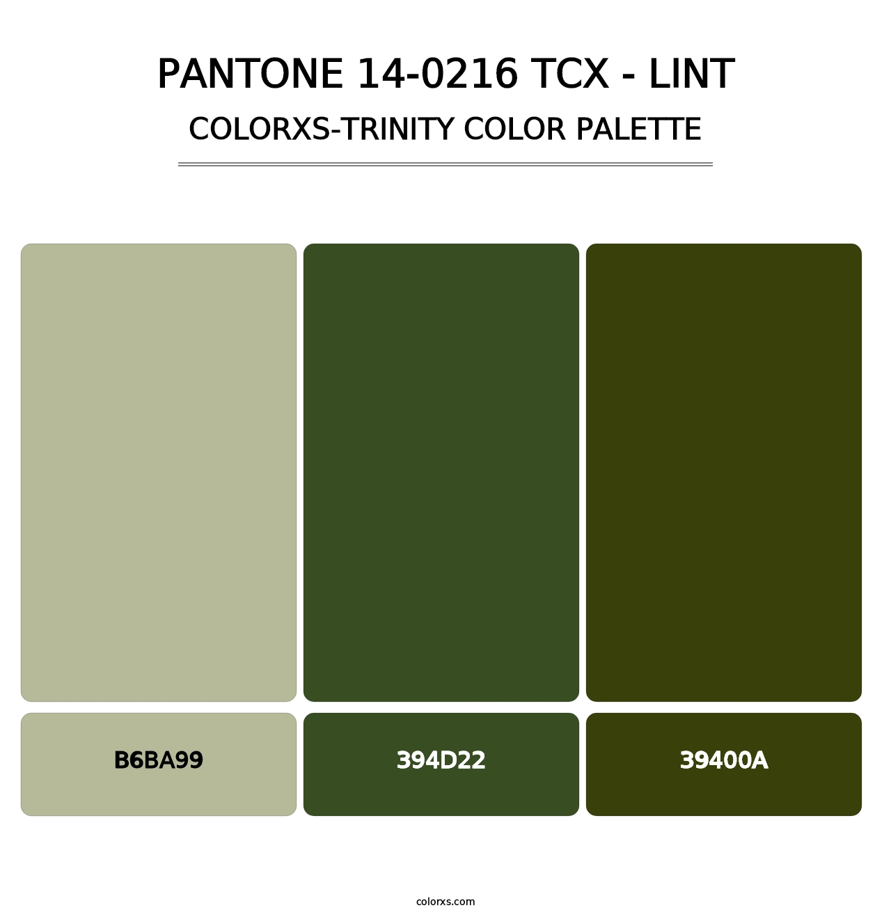 PANTONE 14-0216 TCX - Lint - Colorxs Trinity Palette