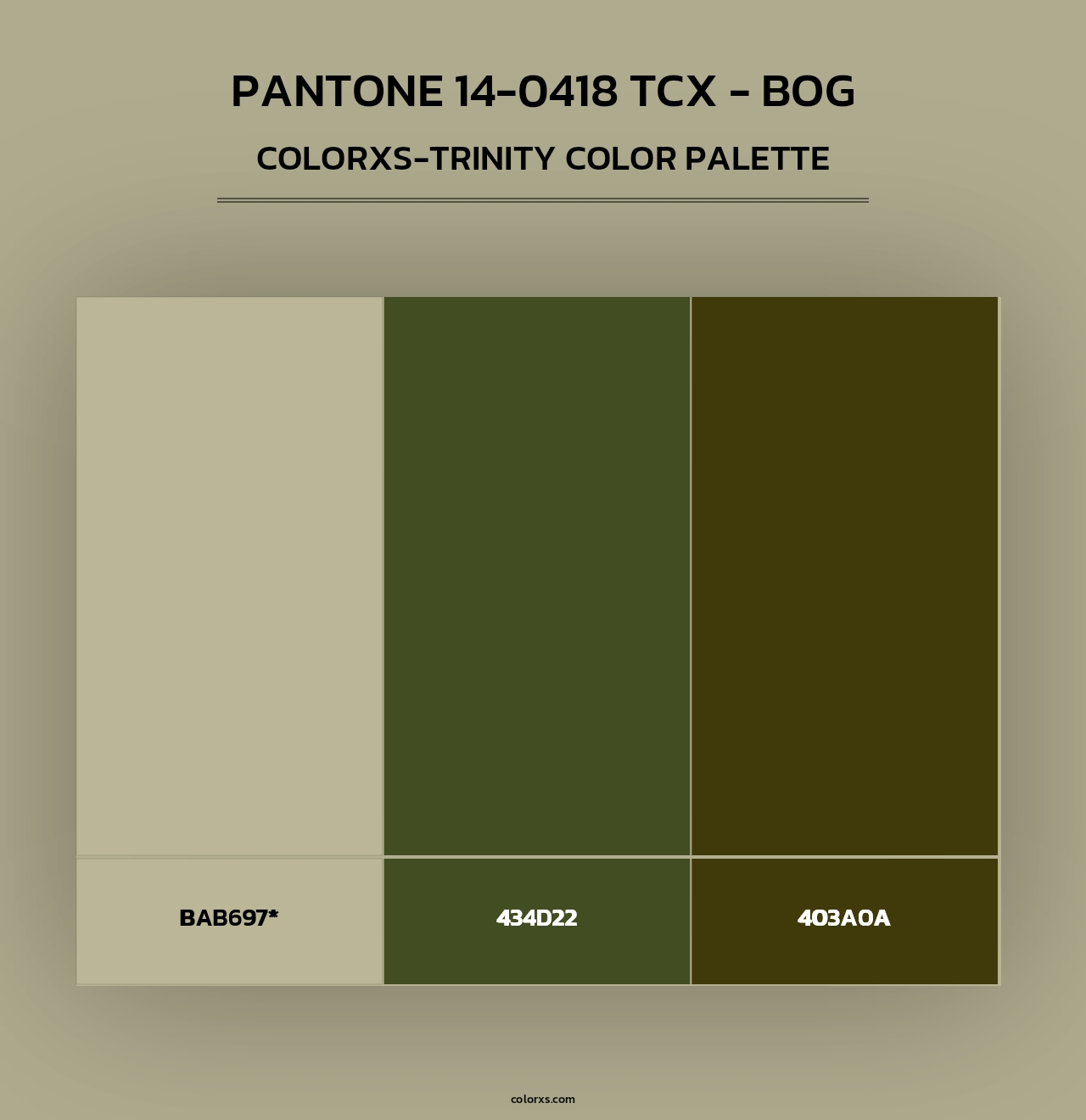 PANTONE 14-0418 TCX - Bog - Colorxs Trinity Palette