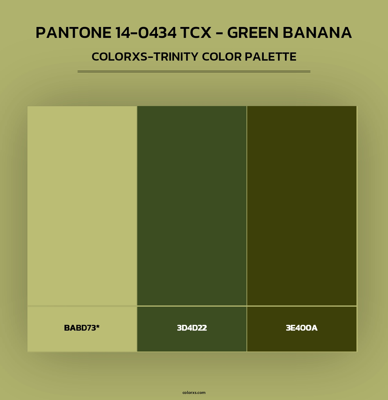 PANTONE 14-0434 TCX - Green Banana - Colorxs Trinity Palette