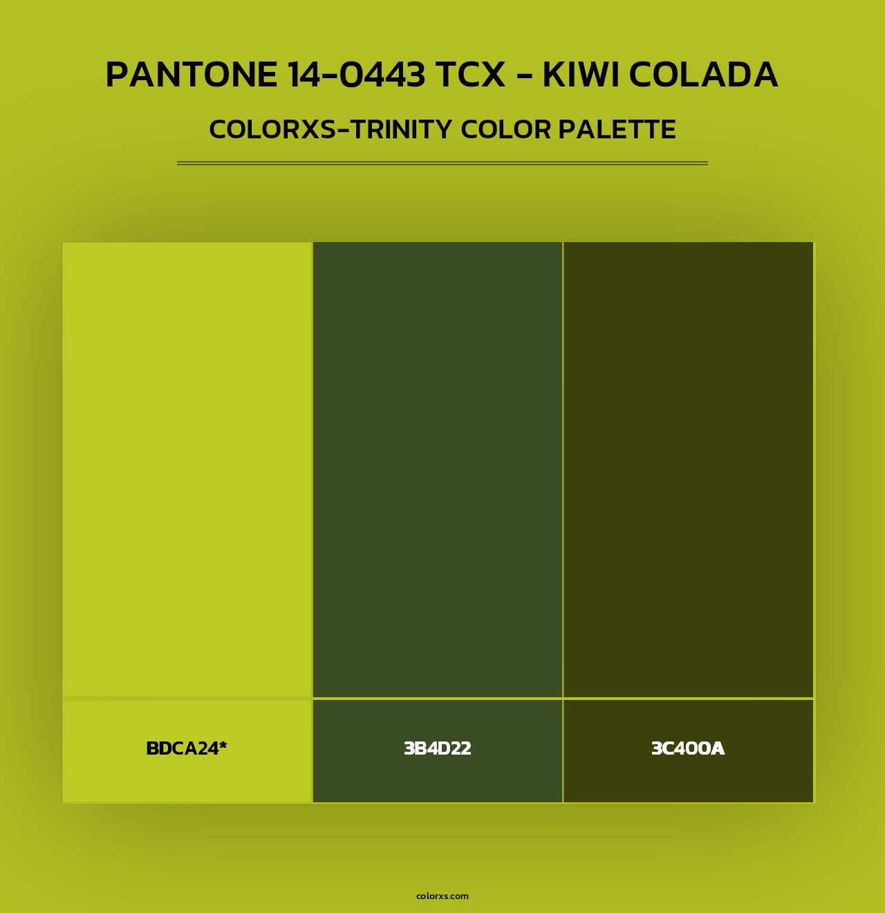 PANTONE 14-0443 TCX - Kiwi Colada - Colorxs Trinity Palette